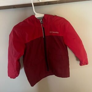 Columbia Kids Two-Tone Red Raincoat